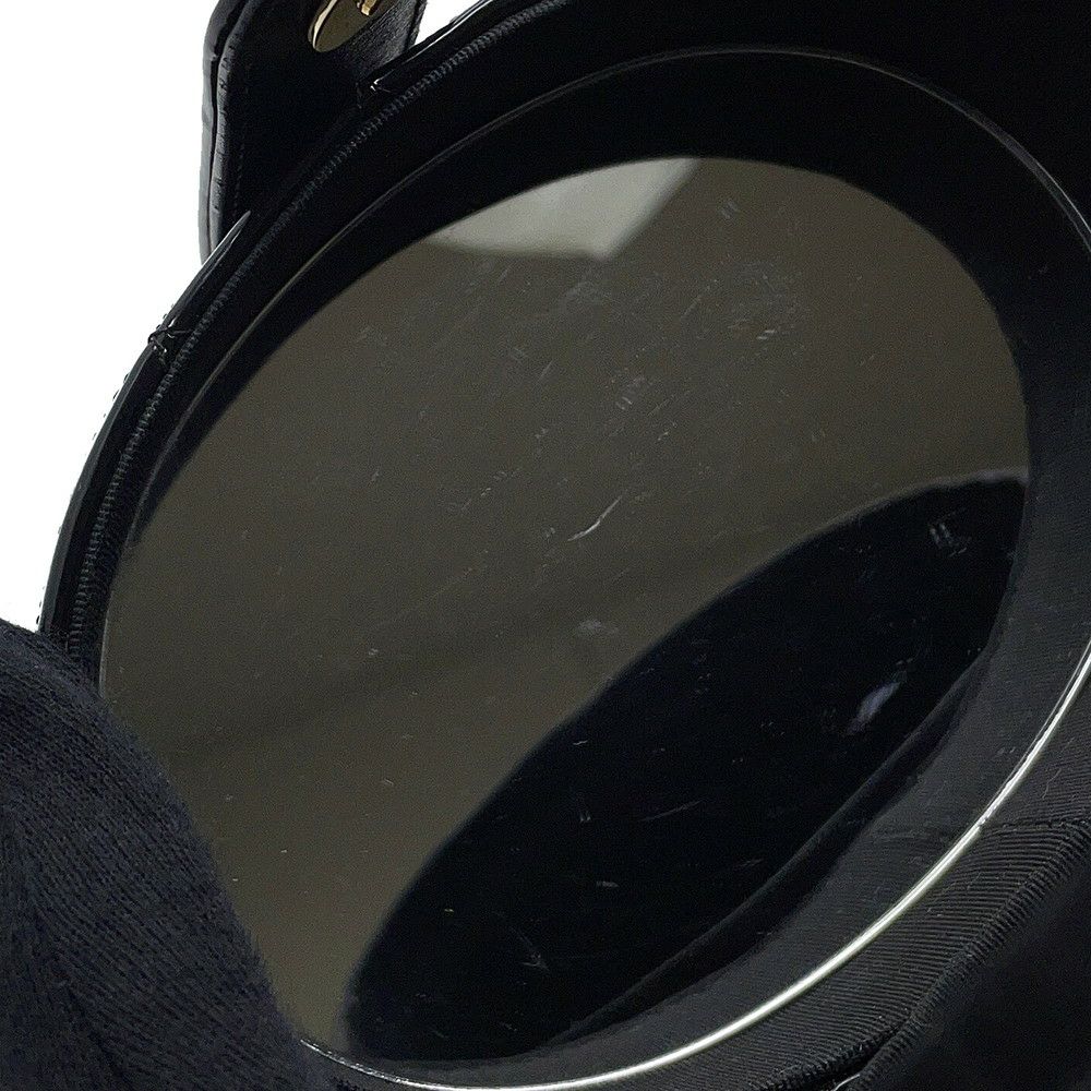 シャネル チェーンショルダーバッグ ココマーク マトラッセ バニティ パテント エナメル AP1616 CHANEL 黒