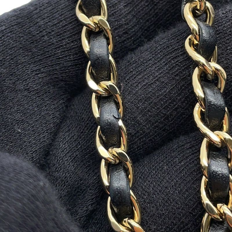 シャネル チェーンショルダーバッグ ココマーク マトラッセ バニティ パテント エナメル AP1616 CHANEL 黒
