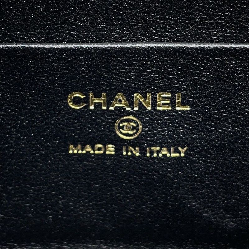 シャネル ボディバッグ ココマーク マトラッセ ハートチェーン キャビアスキン AP3761 CHANEL 黒 ショルダーバッグ