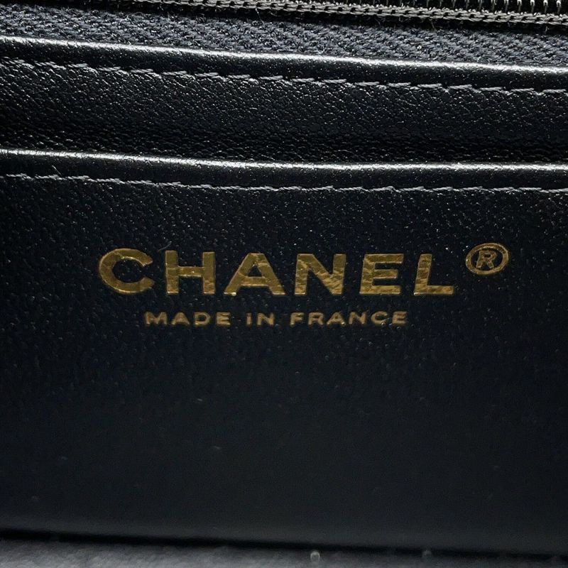 シャネル チェーンショルダーバッグ ミニ マトラッセ 20 ココマーク ラムスキン A69900 CHANEL 黒