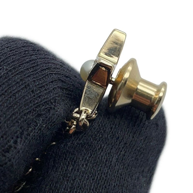 シャネル ブローチ ココマーク ハート スター ラインストーン フェイクパール 2連ブローチ B24 P CHANEL アクセサリー