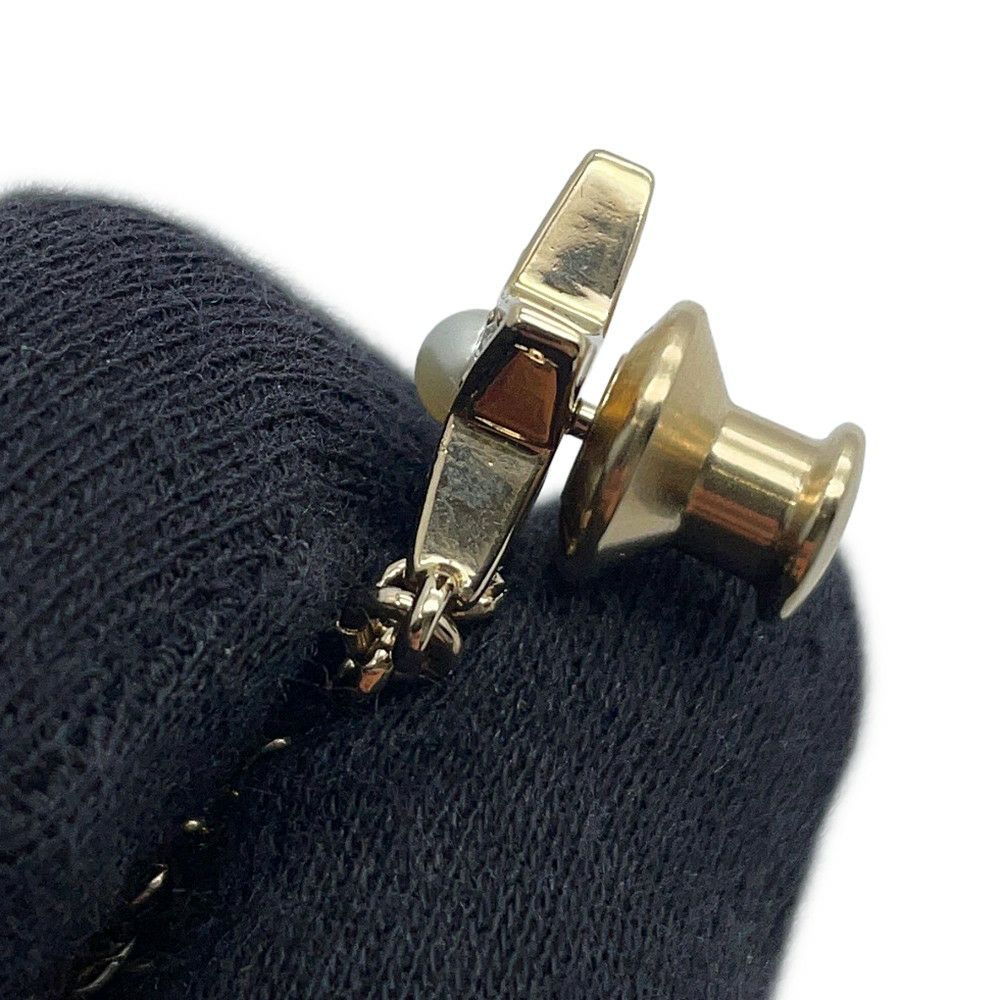 シャネル ブローチ ココマーク ハート スター ラインストーン フェイクパール 2連ブローチ B24 P CHANEL アクセサリー