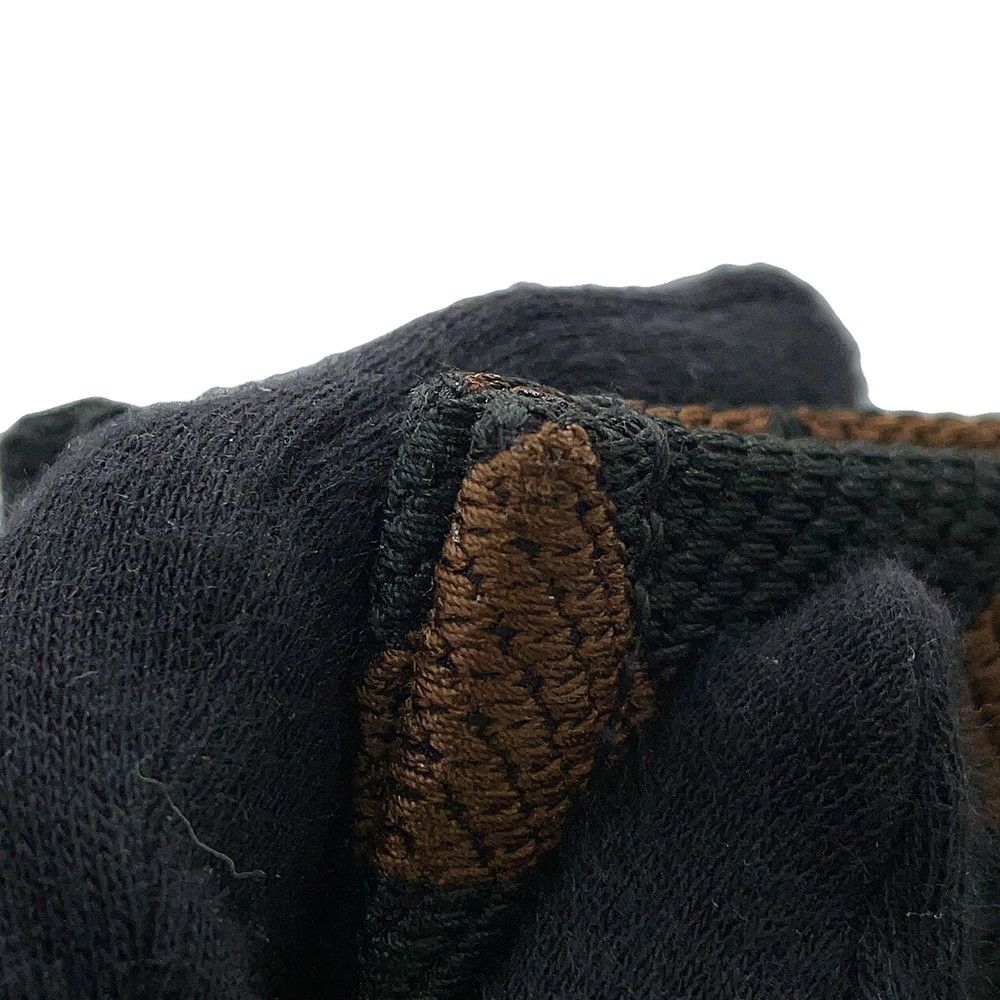 プラダ トートバッグ エンブロイダリー ロゴ キャンバス レザー 2VG106 PRADA 黒