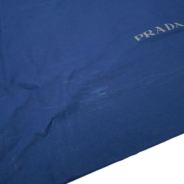 プラダ トートバッグ エンブロイダリー ロゴ キャンバス レザー 2VG106 PRADA 黒