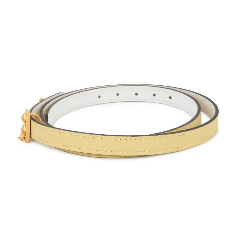 エルメス べルト ジョーヌプッサン/ホワイト/ゴールド金具 スイフト/エプソン Y刻印 サイズ70