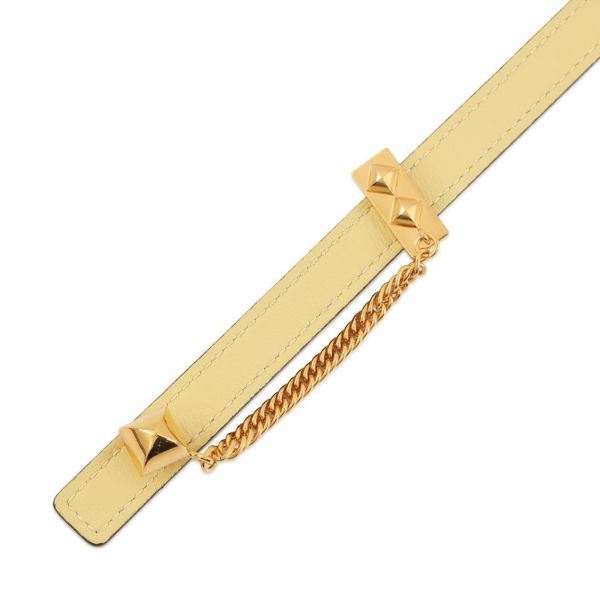 エルメス べルト ジョーヌプッサン/ホワイト/ゴールド金具 スイフト/エプソン Y刻印 サイズ70