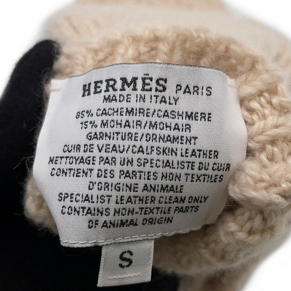 エルメス 手袋 ルー カシミヤ  モヘヤ サイズS HERMES グローブ