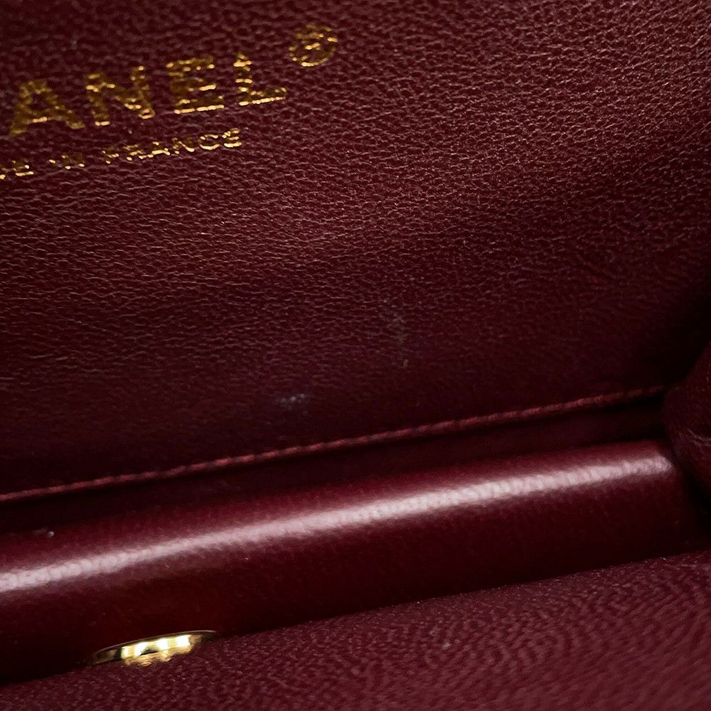 シャネル チェーンショルダーバッグ ココマーク ミニマトラッセ ラムスキン A03571 CHANEL 黒