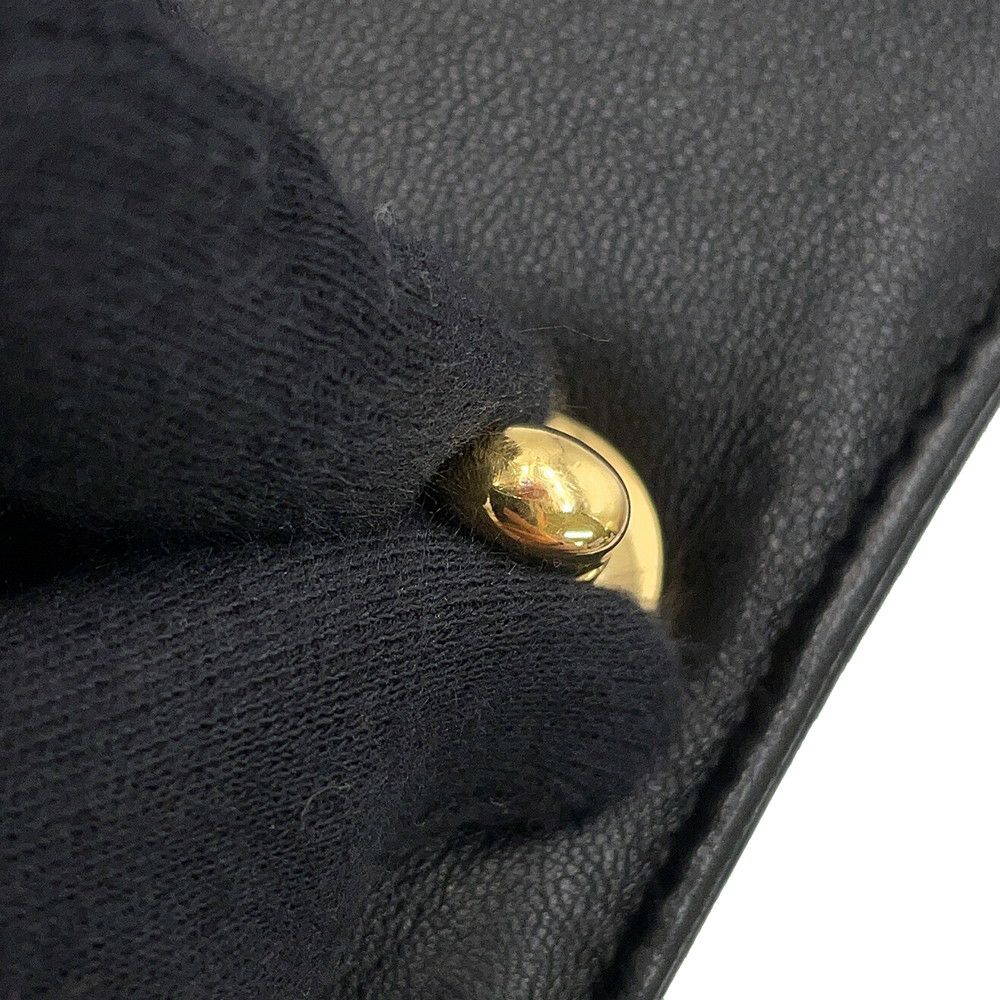 シャネル チェーンショルダーバッグ ココマーク ミニマトラッセ ラムスキン A03571 CHANEL 黒