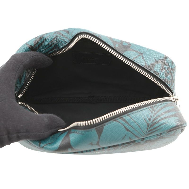 サンローランパリ ポーチ リーフモチーフ 650125 SAINT LAURENT PARIS 黒