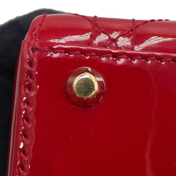 クリスチャン・ディオール ハンドバッグ カナージュ レディディオール ミニ パテント M0505OVRB 2way