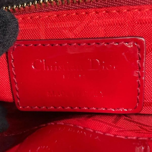 クリスチャン・ディオール ハンドバッグ カナージュ レディディオール ミニ パテント M0505OVRB 2way