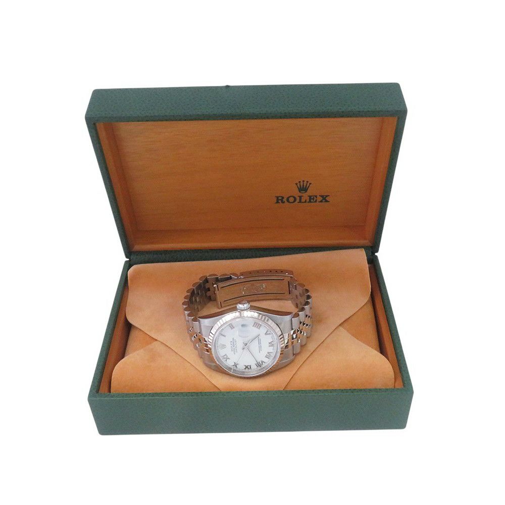 ロレックス デイトジャスト P番 SS/K18ホワイトゴールド 16234 ROLEX 腕時計 白文字盤