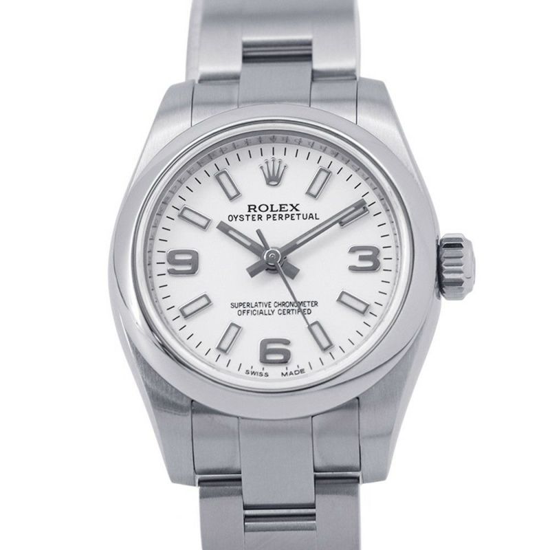 ロレックス オイスターパーペチュアル26 ランダムシリアル ルーレット 176200 ROLEX 腕時計 白文字盤