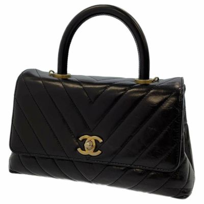 ☆ZZ9853 CHANEL シャネル マトラッセ ココマーク ハンドル ハンド