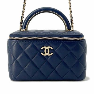 シャネル チェーンショルダーバッグ マトラッセ ココマーク バニティバッグ ラムスキン CHANEL ヴァニティバッグ 黒 安心保証 |  中古・新品ブランド販売ギャラリーレア公式通販