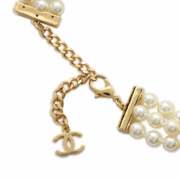 シャネル ネックレス パール チョーカー フェイクパール ココマーク B24A CHANEL アクセサリー