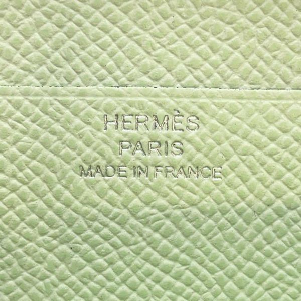 エルメス 長財布 ベアンスフレ ヴェールフィズ/シルバー金具 エプソン B刻印 HERMES 財布