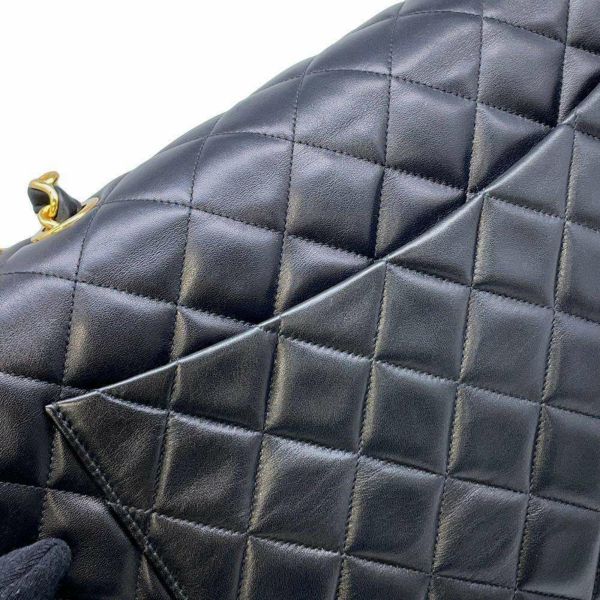 シャネル チェーンショルダーバッグ デカマトラッセ34 ココマーク ラムスキン A01094 CHANEL バッグ デカマト 黒