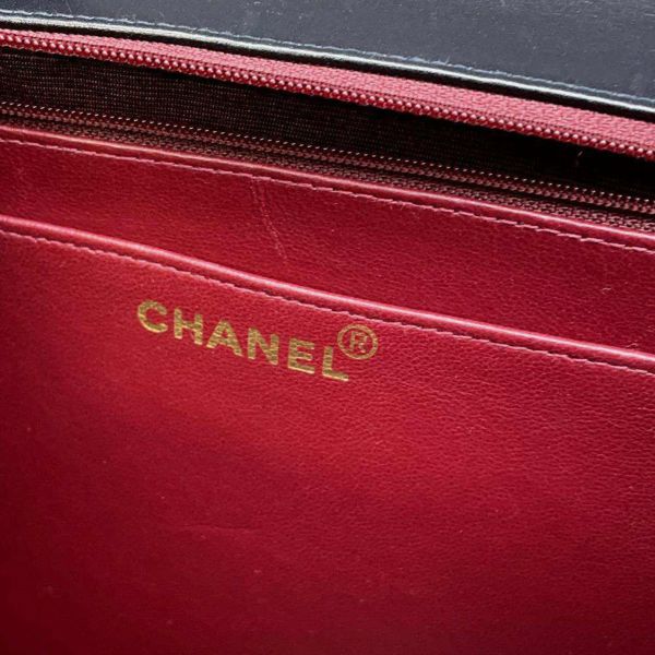 シャネル チェーンショルダーバッグ デカマトラッセ34 ココマーク ラムスキン A01094 CHANEL バッグ デカマト 黒