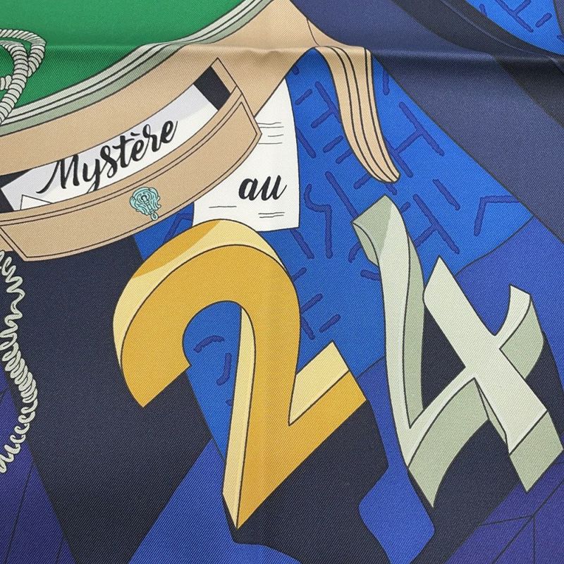 エルメス スカーフ カレ90 24番地のミステリー Mystere au 24 シルク HERMES 2024春夏