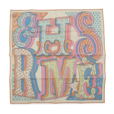 エルメス スカーフ カレ45 ガヴロッシュ エレクトリック コットン