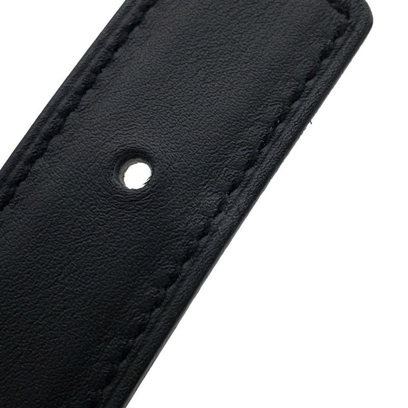 エルメス ベルト Hエマイユ・クール ブラック/ゴールド/ホワイト金具 スイフト/エプソン W刻印 サイズ85 黒 リバーシブル