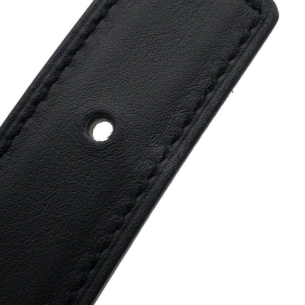 エルメス ベルト Hエマイユ・クール ブラック/ゴールド/ホワイト金具 スイフト/エプソン W刻印 サイズ85 黒 リバーシブル