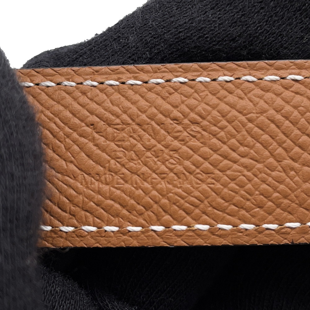 エルメス ベルト Hエマイユ・クール ブラック/ゴールド/ホワイト金具 スイフト/エプソン W刻印 サイズ85 黒 リバーシブル