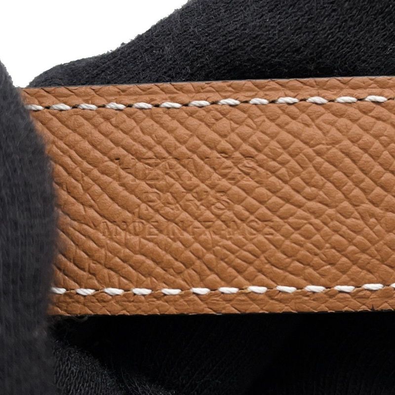 エルメス ベルト Hエマイユ・クール ブラック/ゴールド/ホワイト金具 スイフト/エプソン W刻印 サイズ85 黒 リバーシブル