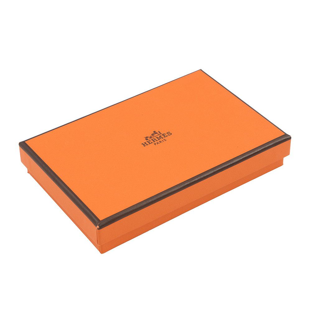 エルメス コインケース カルヴィ デュオ ベトン/シルバー金具 シェブルミゾル B刻印 HERMES 財布