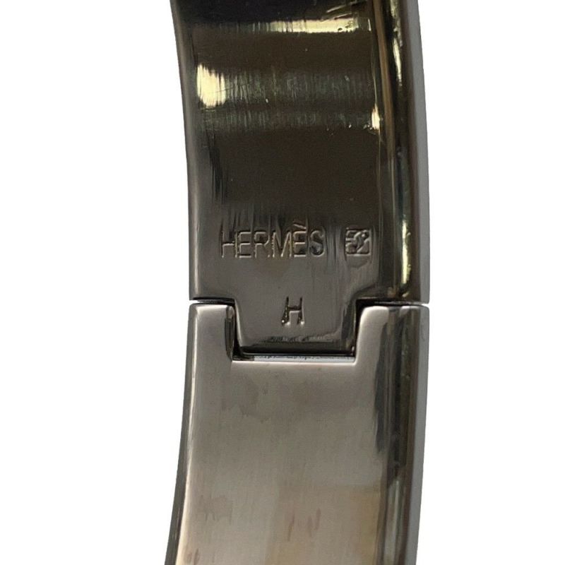 エルメス ブレスレット クリックH クリッククラックPM ホワイト/シルバー金具 HERMES 白