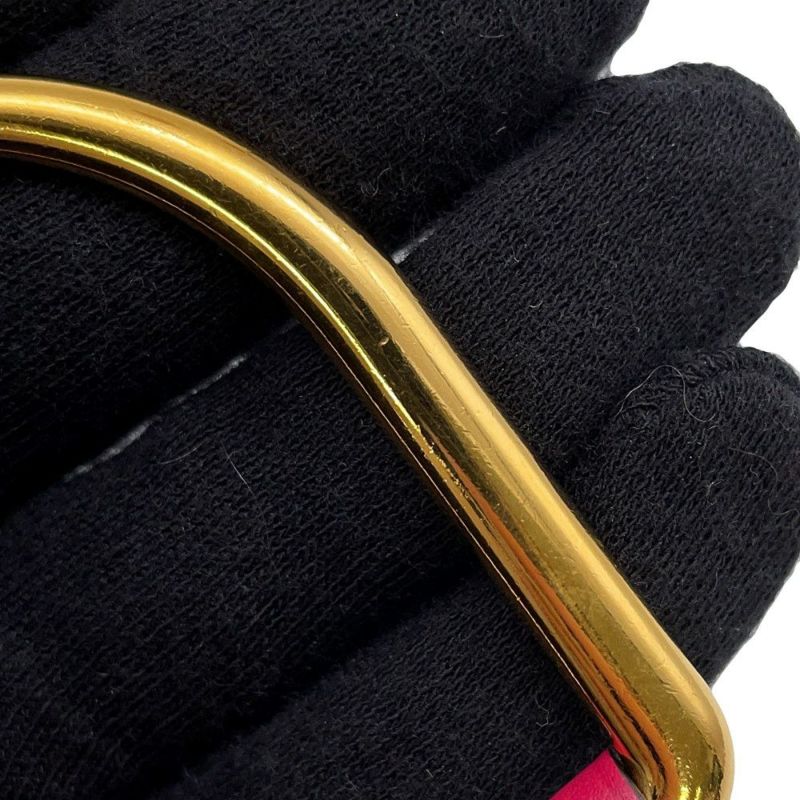 エルメス ネックレス エリタージュ エスケトル GM ピンク/ゴールド金具 HERMES アクセサリー