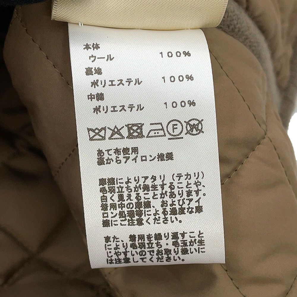 エルメス ベスト Hモチーフ キルティング ジレ フード付き ウール レディースサイズ34 HERMES トップス