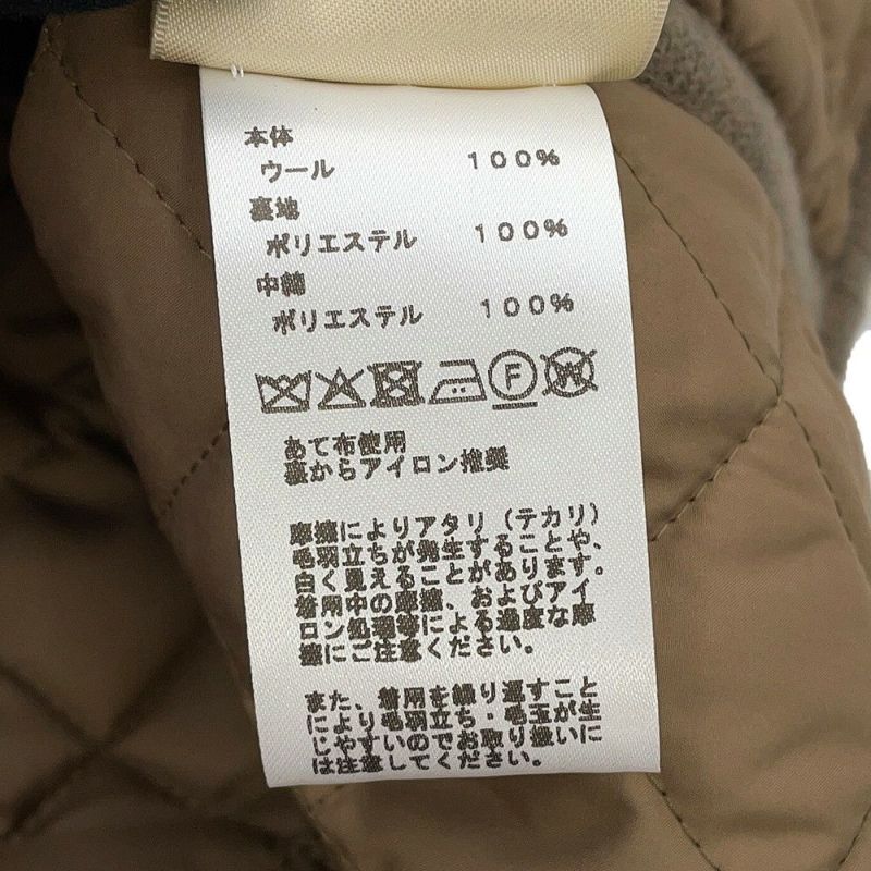 エルメス ベスト Hモチーフ キルティング ジレ フード付き ウール レディースサイズ34 HERMES トップス