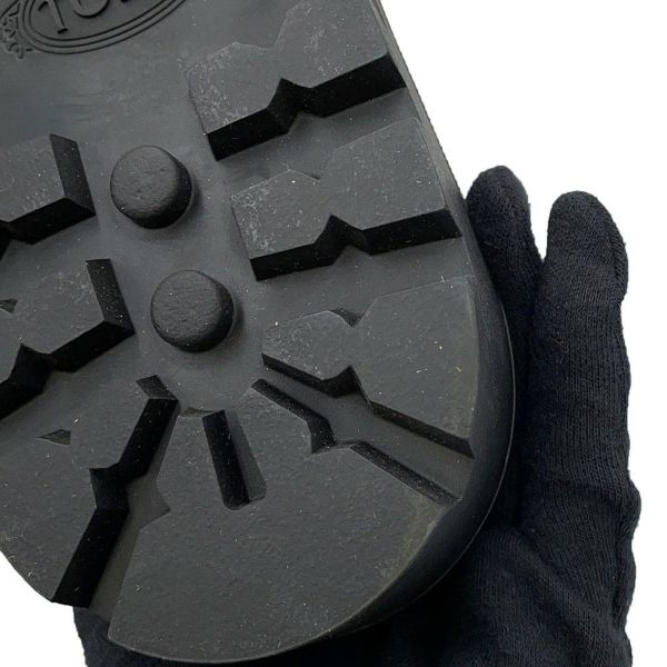 トッズ ブーツ ロゴ コンバット ブーツ レディースサイズ39 XXW08J0EY53RBTB999 TOD'S 靴 黒