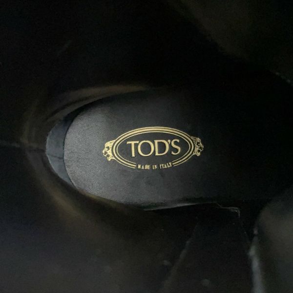 トッズ ブーツ ロゴ コンバット ブーツ レディースサイズ39 XXW08J0EY53RBTB999 TOD'S 靴 黒