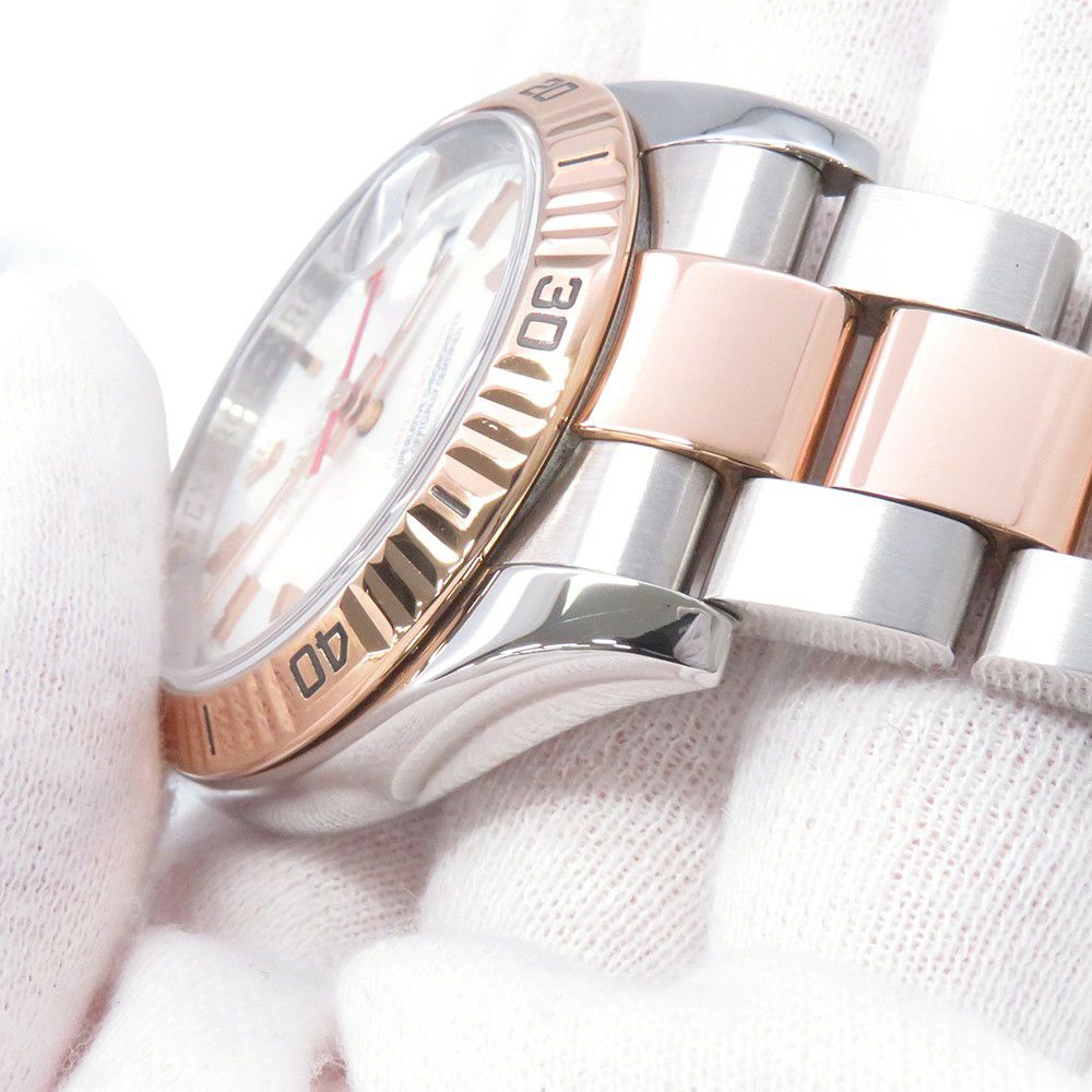 ロレックス デイトジャスト ターノグラフ F番 SS/K18PG 116261 ROLEX 腕時計 白文字盤