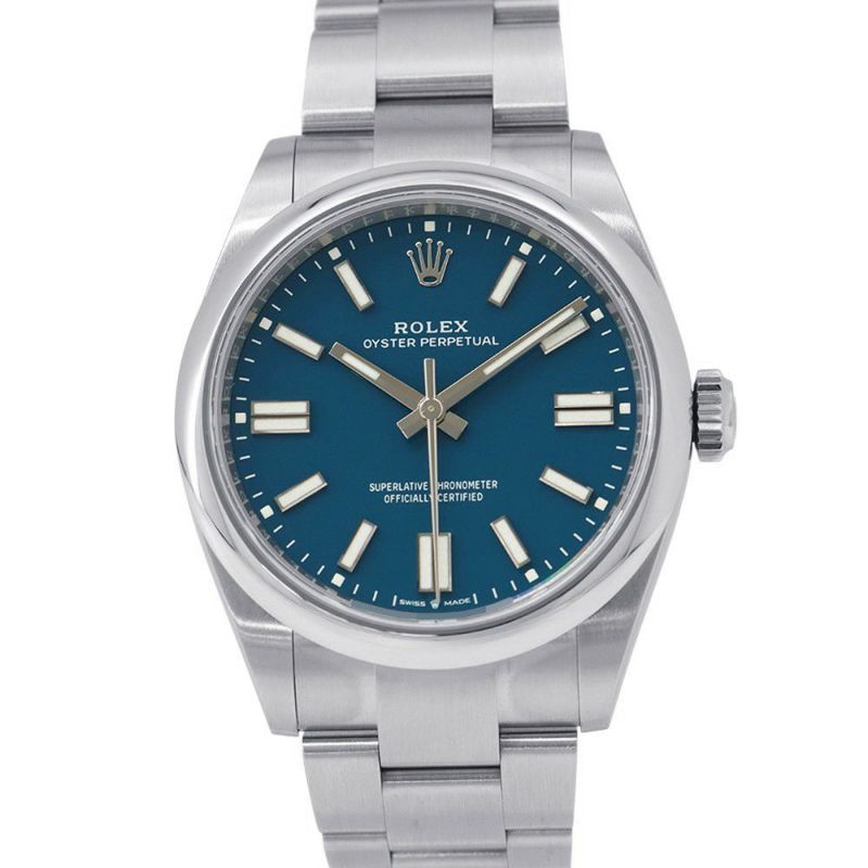 ロレックス オイスターパーペチュアル 41 ランダムシリアル ルーレット 134300 ROLEX 腕時計 メッドブルー文字盤