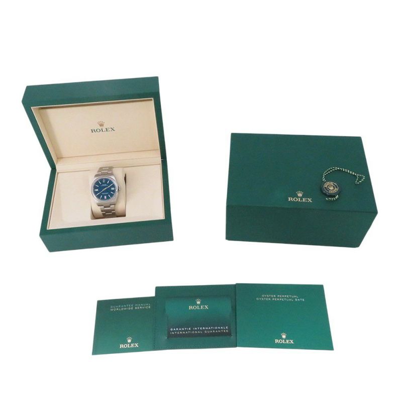 ロレックス オイスターパーペチュアル 41 ランダムシリアル ルーレット 134300 ROLEX 腕時計 メッドブルー文字盤