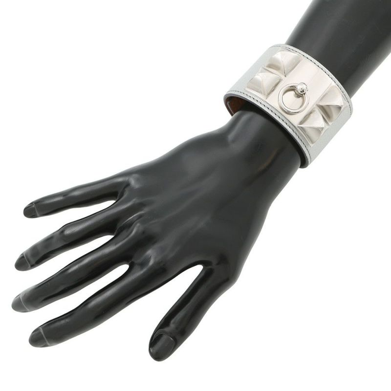 エルメス ブレスレット コリエ・ド・シアン アルジャン/シルバー金具 シェブルシャムキラ K刻印 財サイズT3