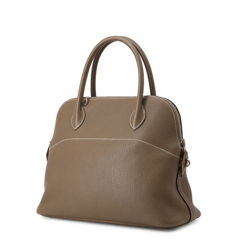 エルメス ハンドバッグ ボリード31 エトゥープ/シルバー金具 トリヨンクレマンス C刻印 2wayショルダー