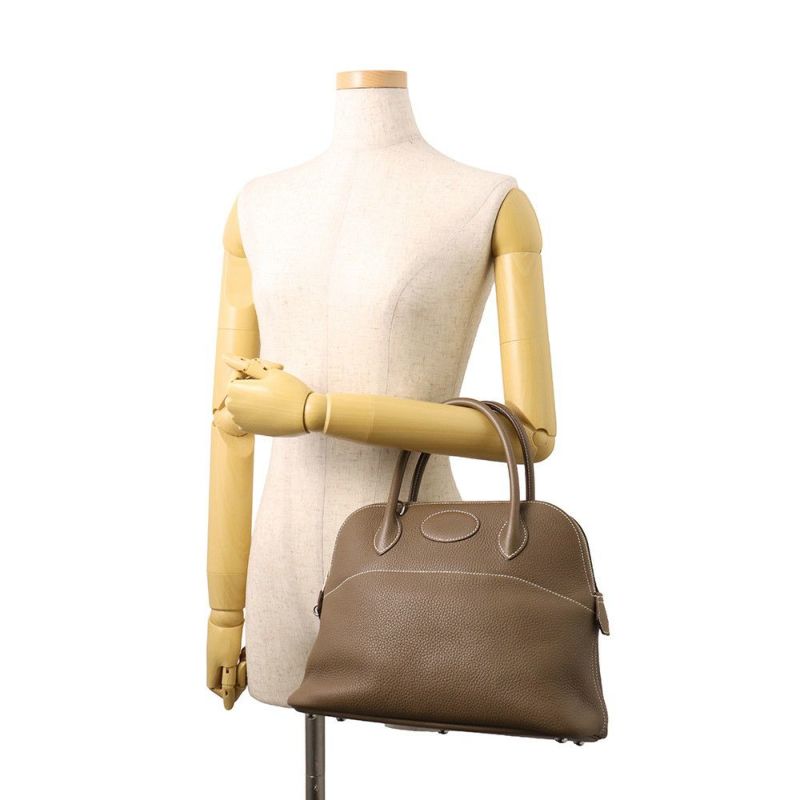 エルメス ハンドバッグ ボリード31 エトゥープ/シルバー金具 トリヨンクレマンス C刻印 2wayショルダー