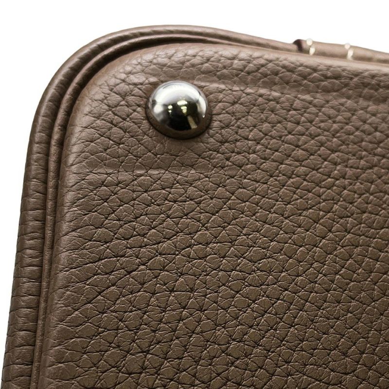 エルメス ハンドバッグ ボリード31 エトゥープ/シルバー金具 トリヨンクレマンス C刻印 2wayショルダー