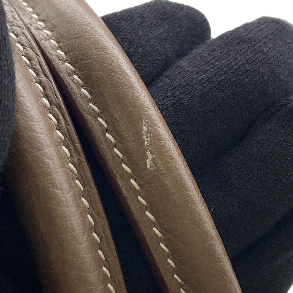 エルメス ハンドバッグ ボリード31 エトゥープ/シルバー金具 トリヨンクレマンス C刻印 2wayショルダー