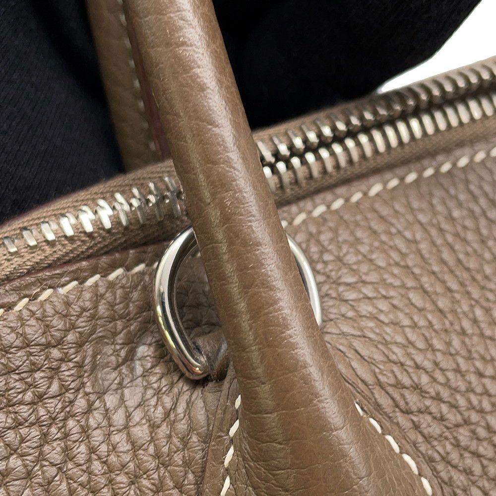エルメス ハンドバッグ ボリード31 エトゥープ/シルバー金具 トリヨンクレマンス C刻印 2wayショルダー