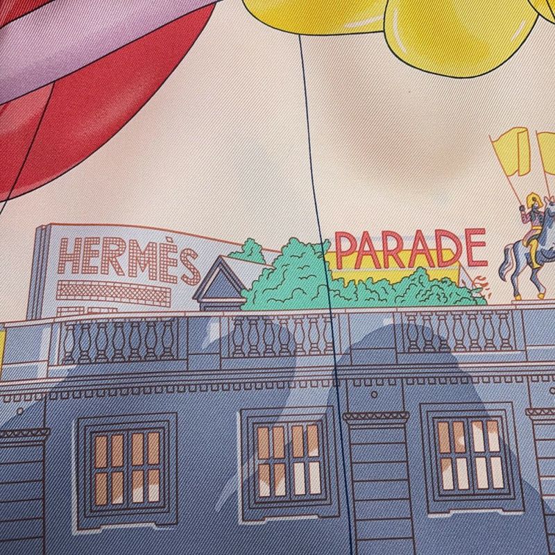 エルメス スカーフ カレ90 カレ エルメス・パラード Hermes Parade HERMES カシミヤ スカーフ 2024秋冬