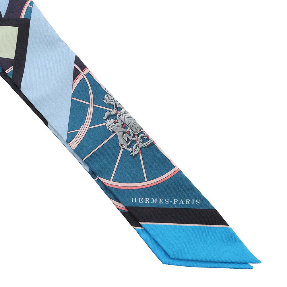 エルメス スカーフ ツイリー スプリングスプリング バーグ Springs Springs Bague HERMES シルク 2022年秋冬