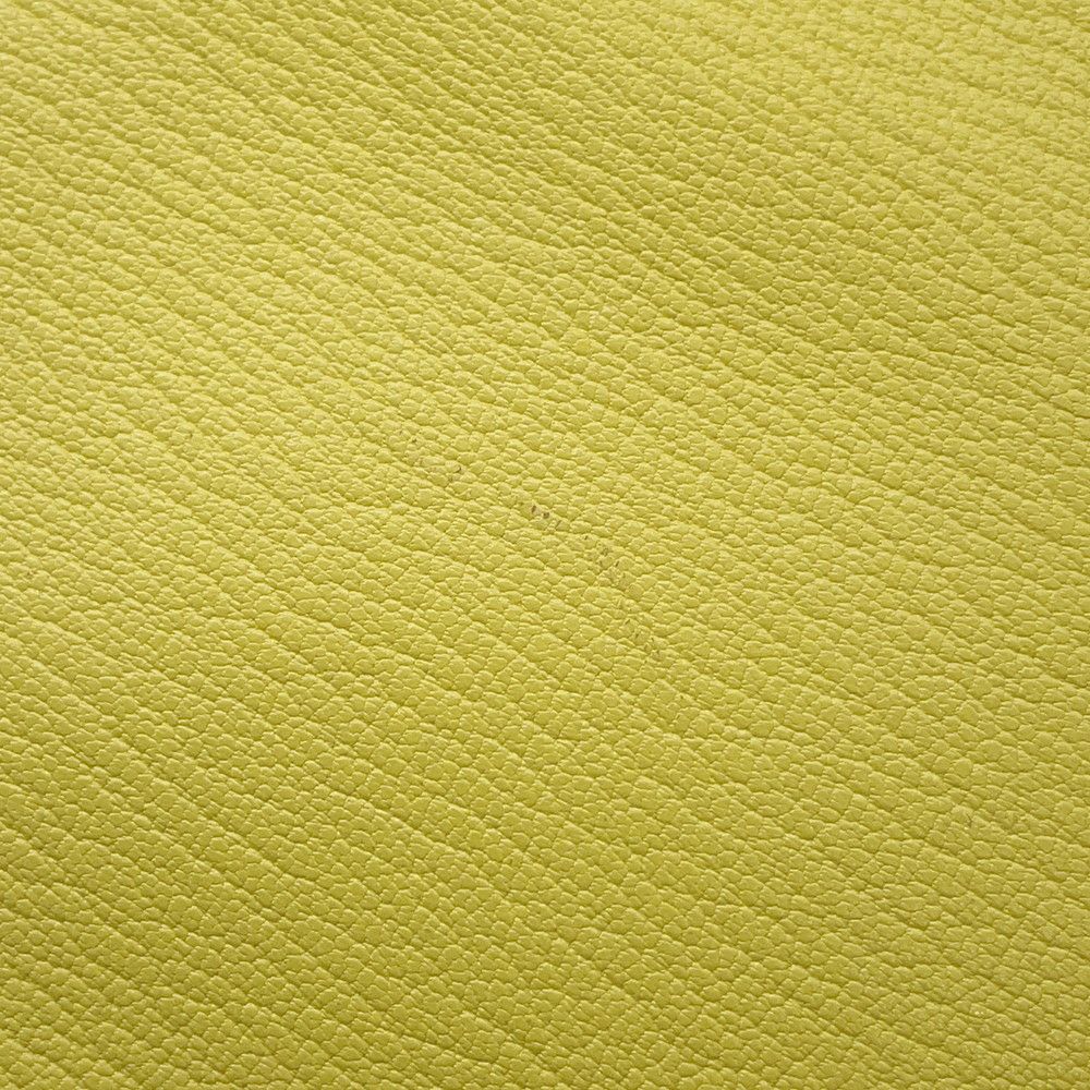 エルメス 長財布 ケリーウォレット ロング ライム/シルバー金具 シェブルミゾル X刻印 HERMES 財布 シェーブル