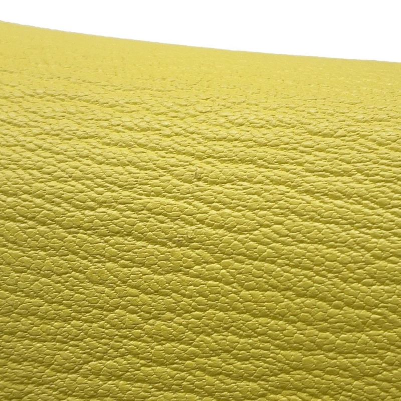 エルメス 長財布 ケリーウォレット ロング ライム/シルバー金具 シェブルミゾル X刻印 HERMES 財布 シェーブル